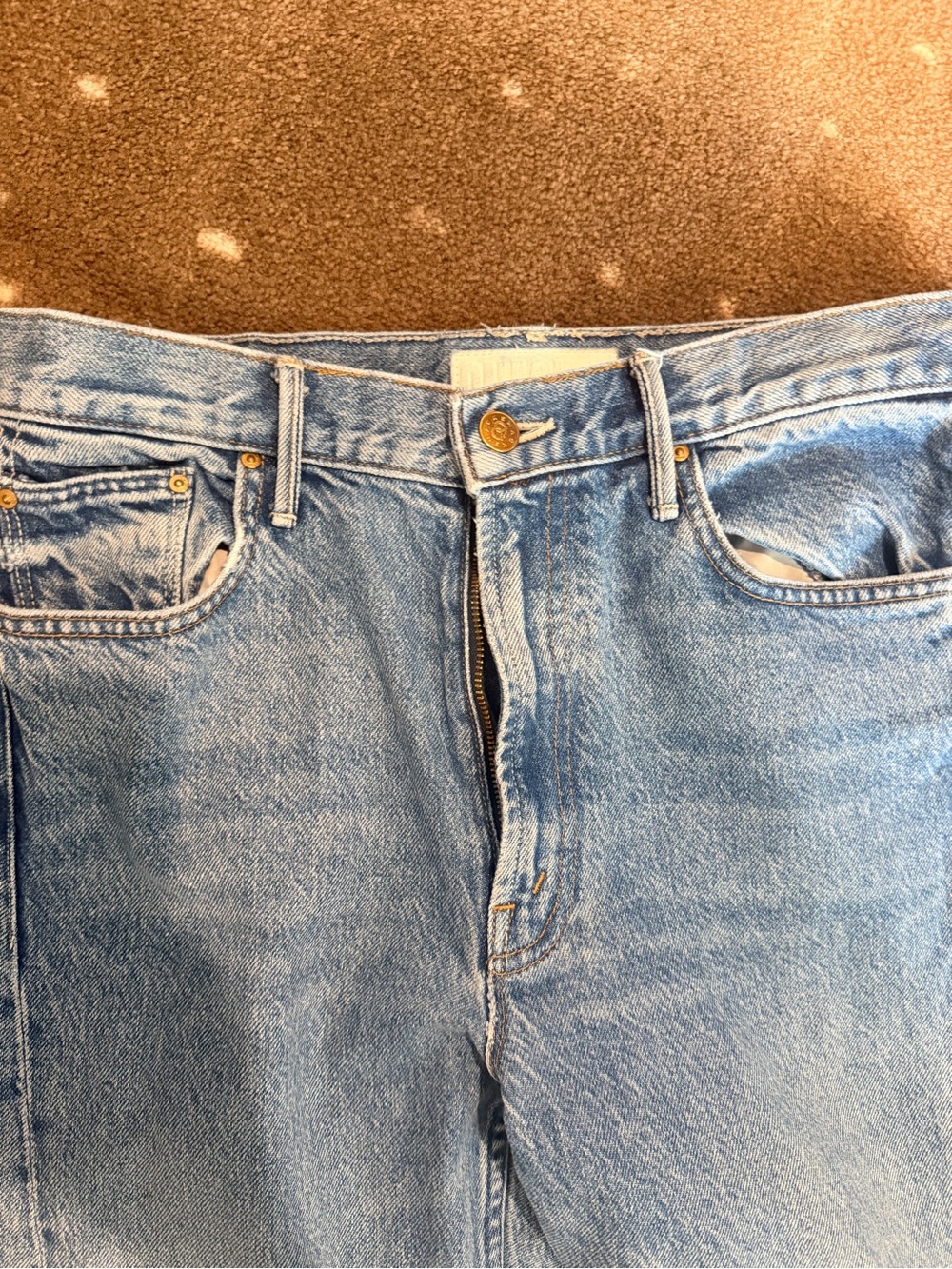 Mother lemon twist wide leg jeans - Picture 3 of 7